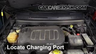 2009 dodge journey ac recharge location